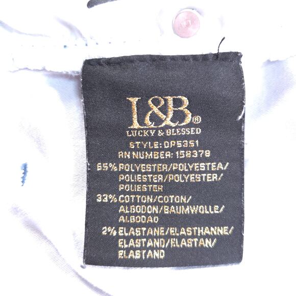 L & B Flare Casual Denim Medium Wash Jeans Womens Size 8 Blue - Picture 7 of 8